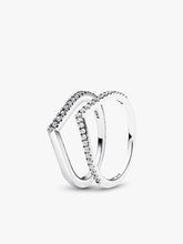 Shimmering Wishbone Ring Set 2 Quantity