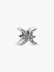 Sparkling Pisces Zodiac Charm Sterling silver