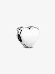 Engravable Heart Charm Sterling silver
