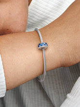 Blue Pavé Clip Charm Sterling silver