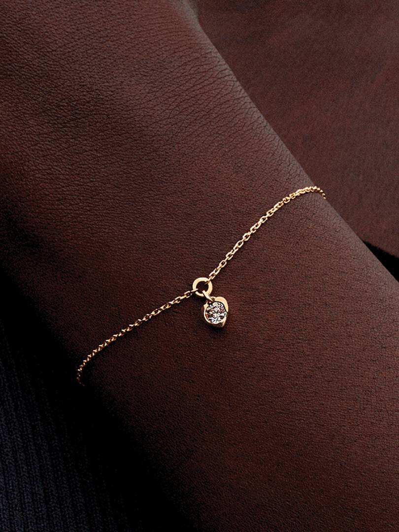 FINAL SALE - Pandora Talisman 14k Gold Lab-grown Diamond Heart Chain Bracelet 0.25 ct TW, 14k gold