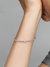 Sparkling Heart Tennis Bracelet Sterling silver