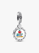 Schoolteacher Engravable Dangle Charm Sterling silver