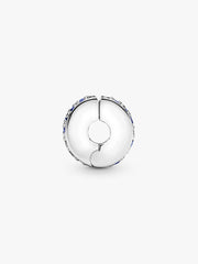 Blue Pavé Clip Charm Sterling silver