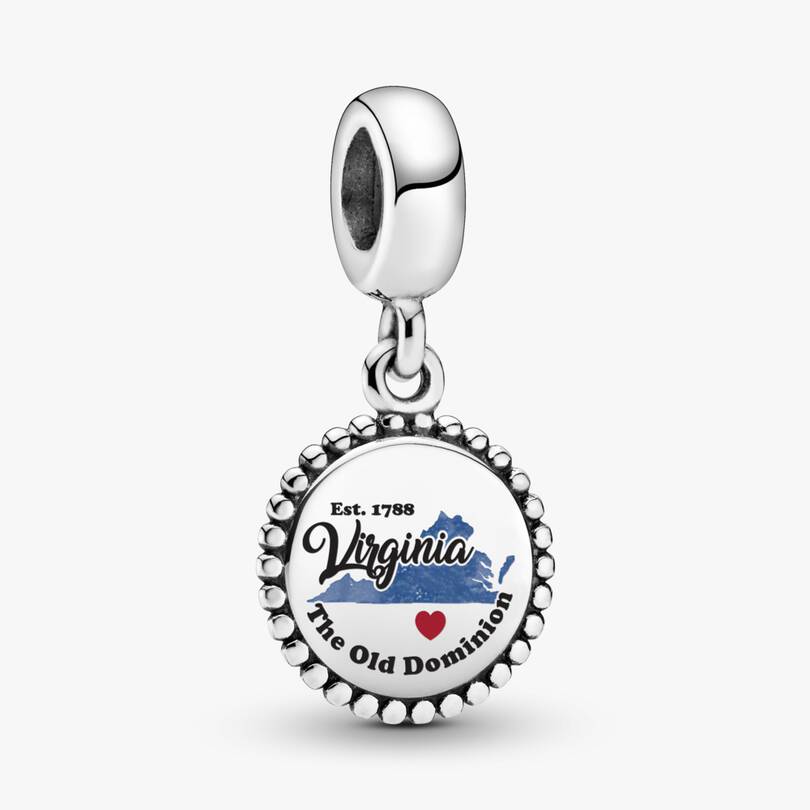 Virginia Map Dangle Charm