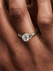 Pandora Infinite 14k White Gold Lab-grown Diamond Ring 0.50 ct TW, 14k white gold
