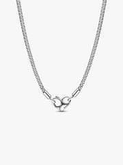 Pandora Moments Studded Chain Necklace Sterling silver