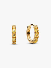 Yellow Huggie Earrings 14k gold plating