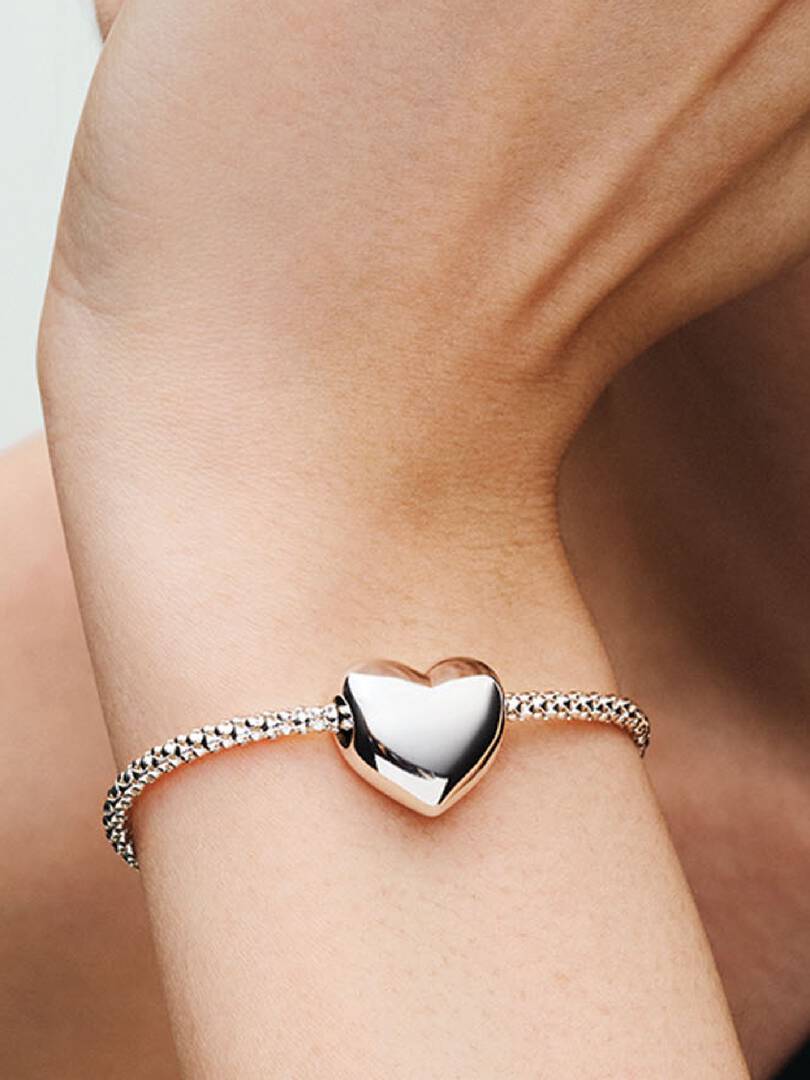 Be Love Engravable Large Heart Charm Sterling silver