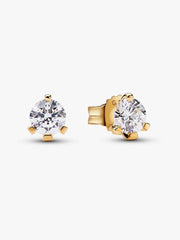 FINAL SALE - Pandora Nova 14k Gold Lab-grown Diamond Earrings 0.50 ct TW, 14k gold