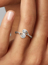 FINAL SALE - Pandora Infinite 14k White Gold Double Lab-grown Diamond Ring 0.50 ct TW, 14k white gold