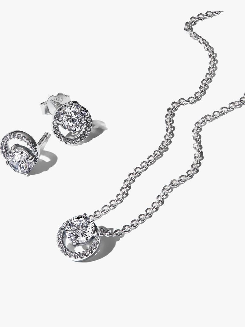 Sparkling Round Halo Gift Set 2 Quantity