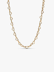 Linked Hearts Collier Necklace 14k gold plating