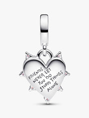 Friendship Opalescent Double Dangle Charm Sterling silver
