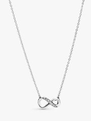 Sparkling Infinity Collier Necklace Sterling silver