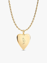 Engravable Oversized Heart Tag Pendant Necklace 2 Quantity