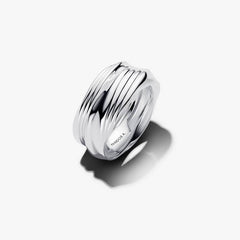 Two-Tone Twists & Turns Ring Set 2 Quantity