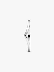 Polished Wishbone Ring Sterling silver