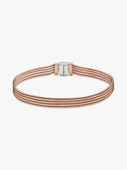 FINAL SALE - Pandora Reflexions™ Multi Snake Chain Bracelet Sterling silver, 14k rose gold plating