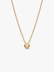 Pandora Era Bezel 14k Gold Lab-grown Diamond Pendant Necklace 0.25 ct TW, 14k gold