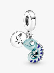 Color-changing Chameleon Dangle Charm Sterling silver