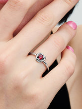 July Birthstone Eternity Circle Ring Sterling silver