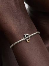 Home & Heart Charm Sterling silver, 14k gold plating