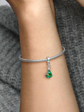 Sparkling Christmas Tree Dangle Charm Sterling silver