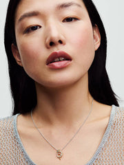 FINAL SALE - Dragon Collier Necklace Sterling silver, 14k gold plating