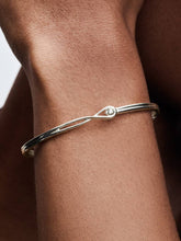 Pandora Infinite Sterling Silver Lab-grown Diamond Bangle 0.15 ct TW, Sterling silver