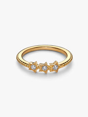 FINAL SALE - Celestial Stars Ring 14k gold plating