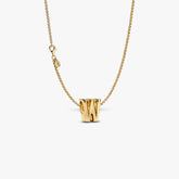 Letter W Charm Necklace 2 Quantity