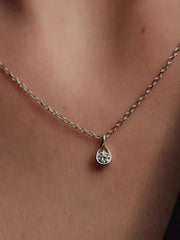 Pandora Infinite Sterling Silver Lab-grown Diamond Pendant Necklace 0.15 ct TW, Sterling silver
