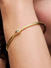 Pandora Infinite 14k Gold Lab-grown Diamond Bangle 0.25 ct TW, 14k gold