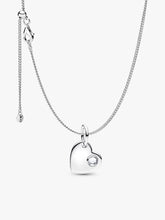 April Birthstone Heart Pendant Necklace 2 Quantity