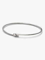 FINAL SALE - Pandora Nova 14k White Gold Lab-grown Diamond Open Bangle 0.25 ct TW, 14k white gold