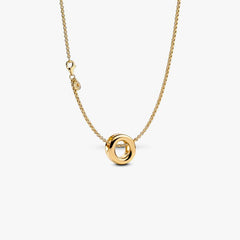 Letter O Charm Necklace 2 Quantity