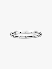 FINAL SALE - Simple Sparkling Band Ring Sterling silver