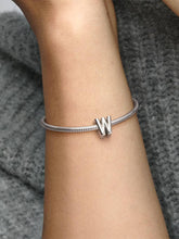 Letter W Alphabet Charm Sterling silver