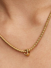 Letter J Alphabet Charm 14k gold plating