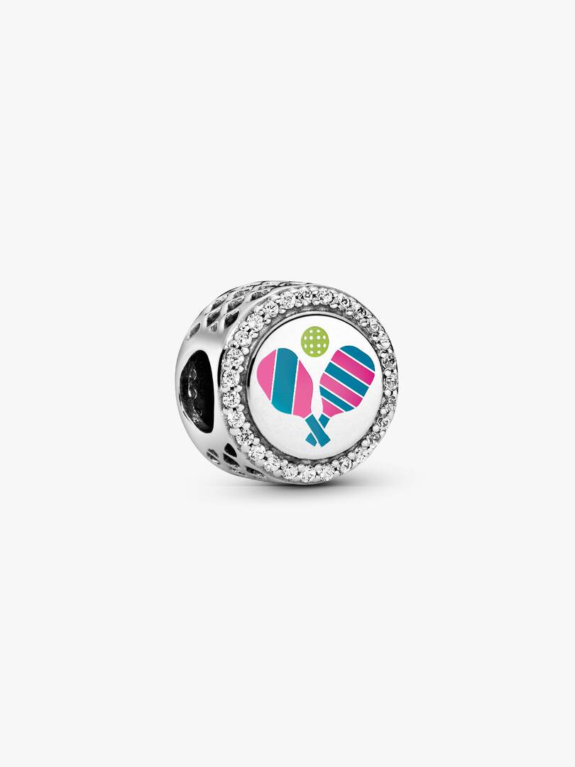 Pickleball Charm Sterling silver
