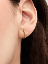 Yellow Huggie Earrings 14k gold plating
