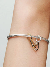 FINAL SALE - Openable & Splittable Handcuffs Dangle Charm Sterling silver, 14k gold plating