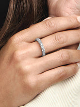 Sparkling Row Eternity Ring Sterling silver