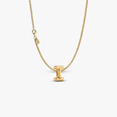 Letter I Charm Necklace 2 Quantity