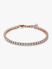 Sparkling Tennis Bracelet 14k rose gold plating