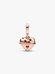 FINAL SALE - Festive Bell Dangle Charm 14k rose gold plating