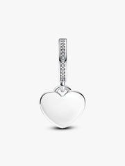 Clover Good Luck Dangle Charm Sterling silver