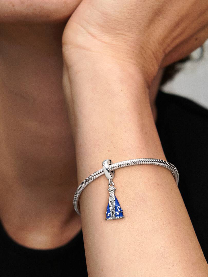 Nossa Senhora Aparecida Dangle Charm Sterling silver
