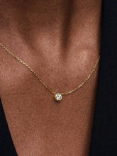 Pandora Era Bezel 14k Gold Lab-grown Diamond Pendant Necklace 0.25 ct TW, 14k gold